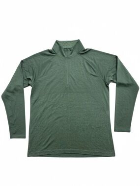 Lululemon Metal Vent Tech Half Zip 2.0 Rainforest Green Green Twill Size XL